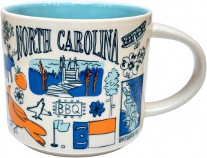 Blue Starbucks Been There Series Collection North Carolina Coffee Mug New With Box,14 Fluid Ounces | 2675381-XS