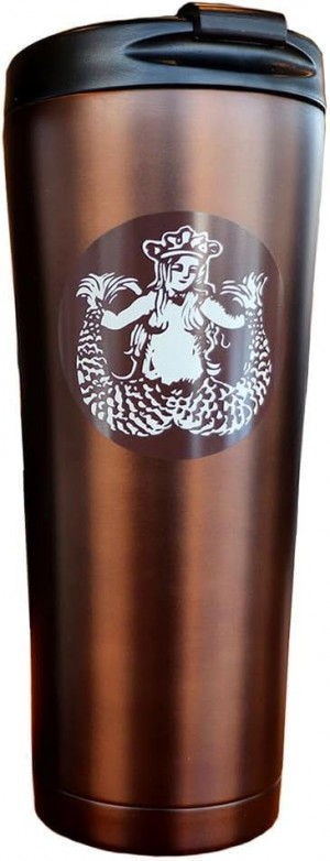 Brown Starbucks Pike Place Stainless Steel Tumbler, Brown, 16 Fl Oz | 4190753-GO