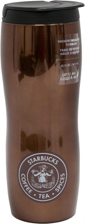 Brown Starbucks The First Store Pike Place Stainless-steel Tumbler (16 Oz, Brown) | 8796231-OX