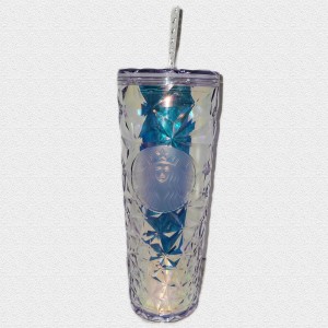 Clear Starbucks Christmas Holidays Clear Diamond Prism Crystal Venti 24oz Tumbler | 6501749-CR