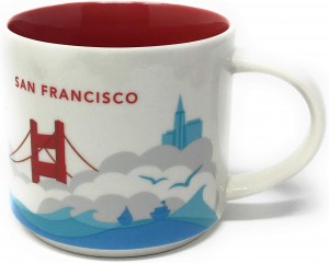 Gold / Multicolor Starbucks San Francisco You Are Here Collection Mug | 9267501-GD