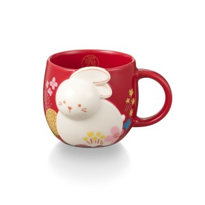 Multicolor Starbucks 3D Ceramic Rabbit Mug 12oz | 9053824-WY