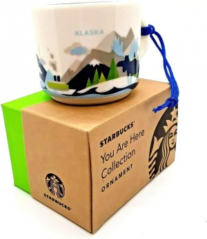 Multicolor Starbucks Alaska You Are Here Ornament Rare 2oz Cup | 3187564-JX