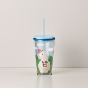 Multicolor Starbucks Bohemian Alpaca Family on Highland 24oz Cold Cup | 3657042-KQ