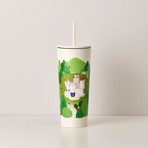 Multicolor Starbucks Bohemian Alpacas Gathering 24oz Cold Cup | 3129605-DT