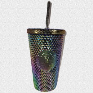 Multicolor Starbucks Halloween 2023 Oil Slick Rainbow Iridescent Venti Tumbler 16oz | 7602915-NI