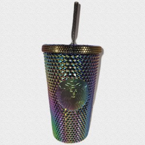 Multicolor Starbucks Halloween 2023 Oil Slick Rainbow Iridescent Venti Tumbler 16oz | 3867952-DT