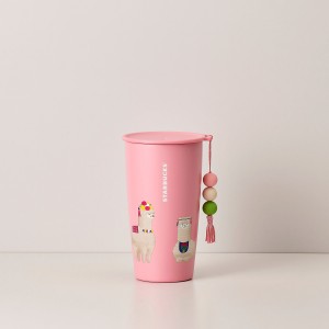 Pink Starbucks Pink Alpaca Bohemian with Strap 12oz Tumbler | 0987432-NQ