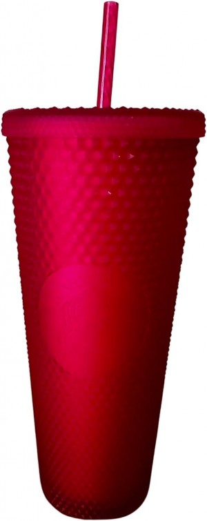 Red Starbucks 2023 Spring Pink Jelly Studded Venti 24oz Tumbler With Straw | 7384209-NU