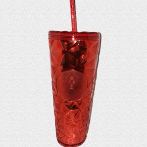 Red Starbucks Christmas Holidays Red Diamond Prism Crystal Venti 24oz Tumbler | 7056391-KJ