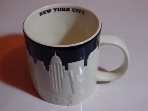 White Starbucks Collector Relief Series New York Taxi Mug, 16 Oz | 9185046-KI