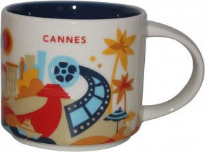 White Starbucks You Are Here Cannes Ceramic Coffee Mug New With Box | 4815079-UR