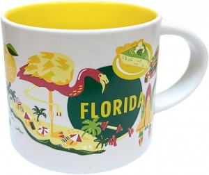 Yellow Starbucks Discovery Series Florida Ceramic Mug, 14 Oz | 3862170-QR