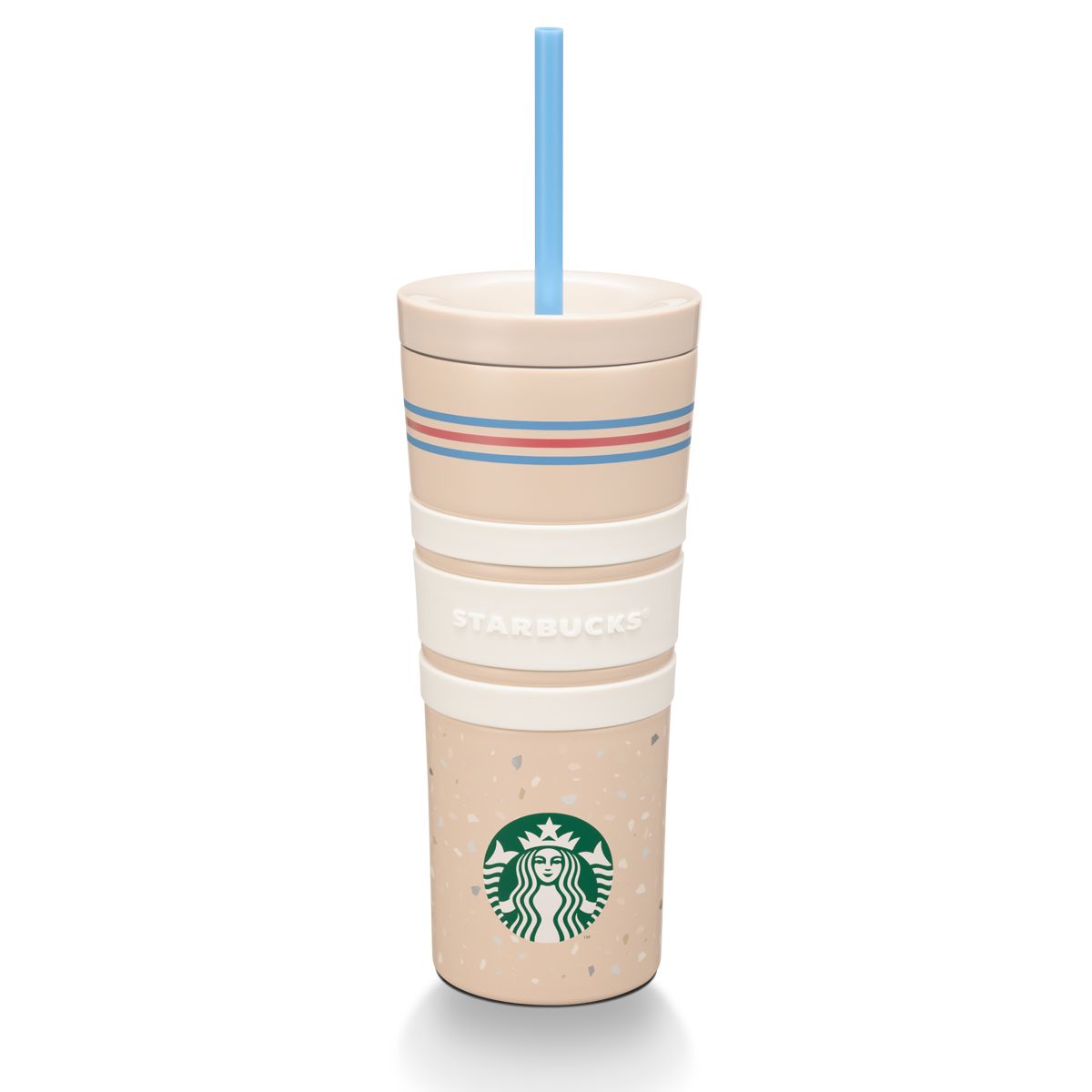 Beige Grey Starbucks Natural Terrazzo 16oz Stainless Steel Cold Cup | 0126498-RQ