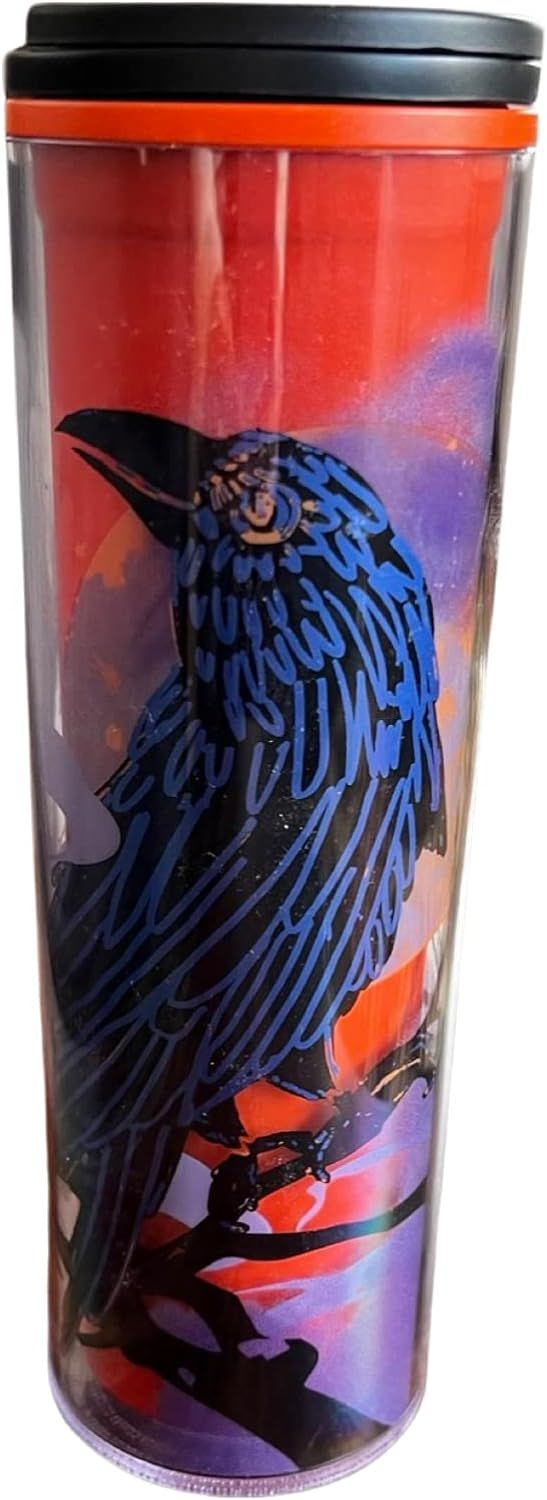 Black Starbucks 2022 Fall Halloween Raven 16oz Hot Coffee Tumbler | 2367154-WV