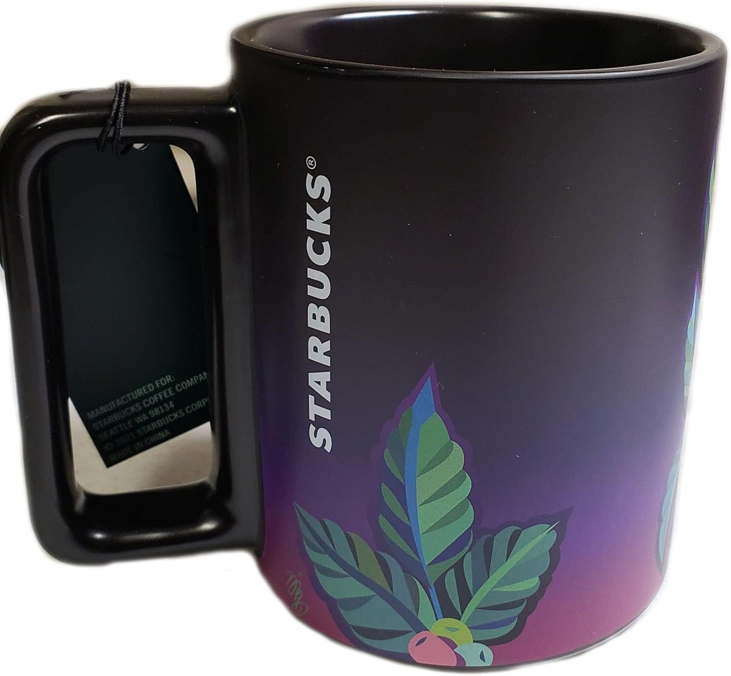 Black Starbucks American Sign Language Asl Hand Movements Coffee Mug, 12 Oz | 3140756-PX