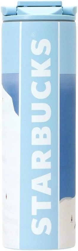 Blue Starbucks Japan Stainless Steel Bottle Seaside 473ml/15.9oz, Blue | 2719634-JM