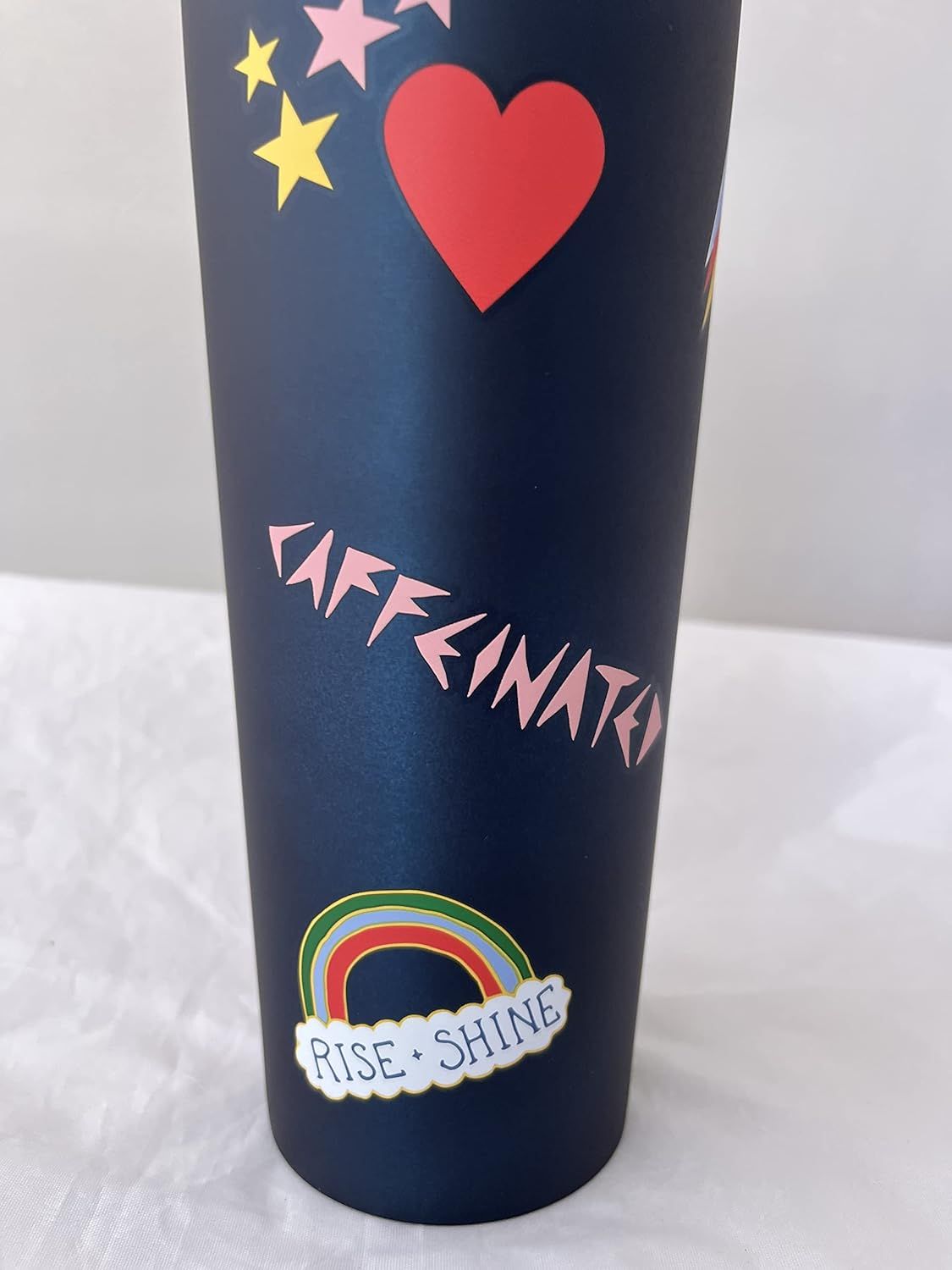 Blue Starbucks Stainless Steel Tumbler Chill Lips Hearts Venti 24 Oz | 5729613-OG