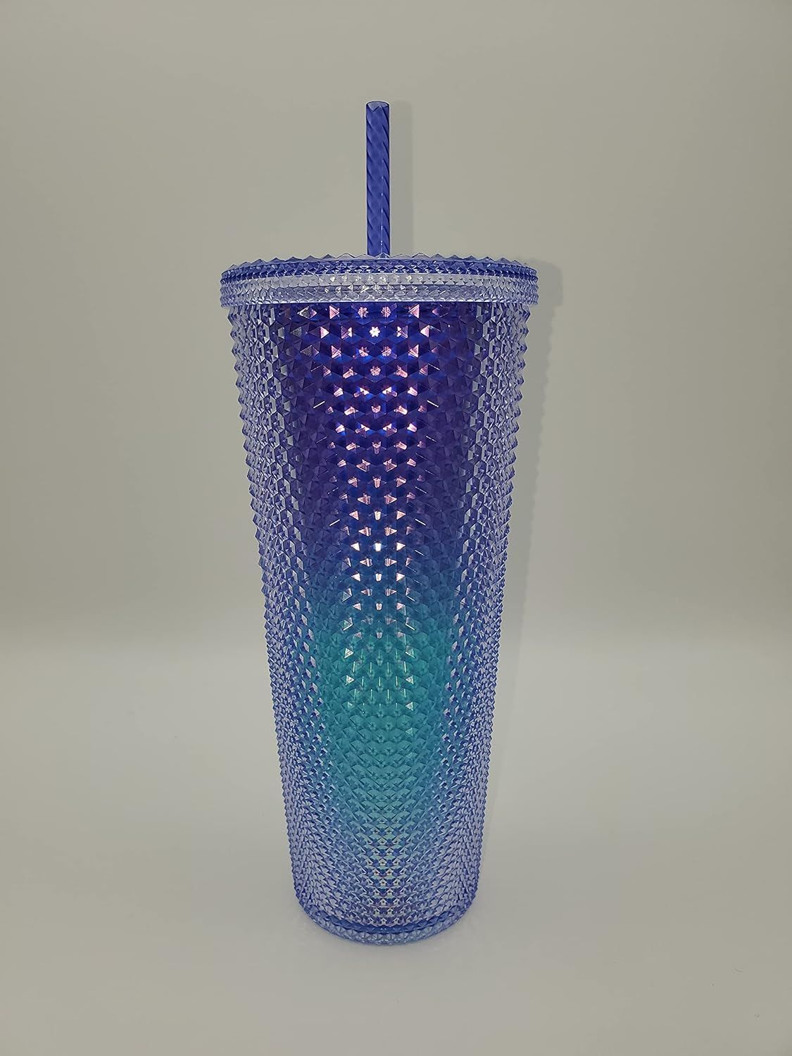 Blue Starbucks Studded Blue Ombre 24oz Plastic Cold Cup 2021 | 4708395-ED