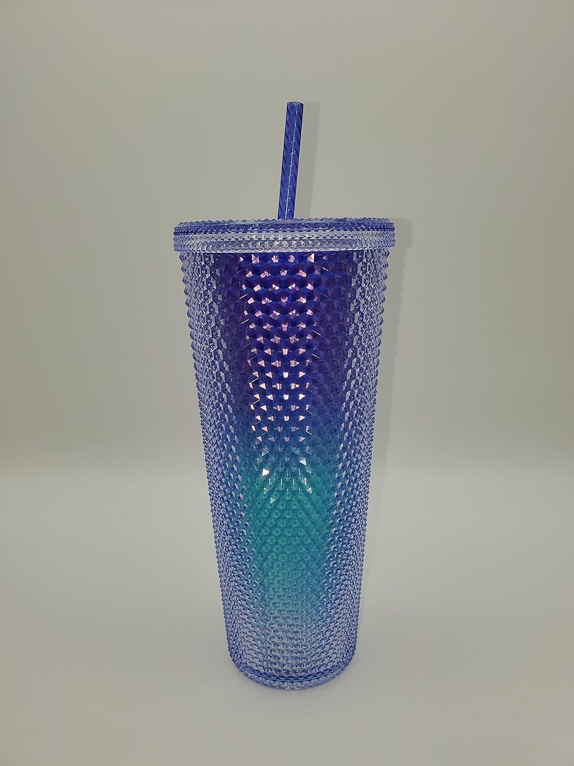 Blue Starbucks Studded Blue Ombre 24oz Plastic Cold Cup 2021 | 4708395-ED