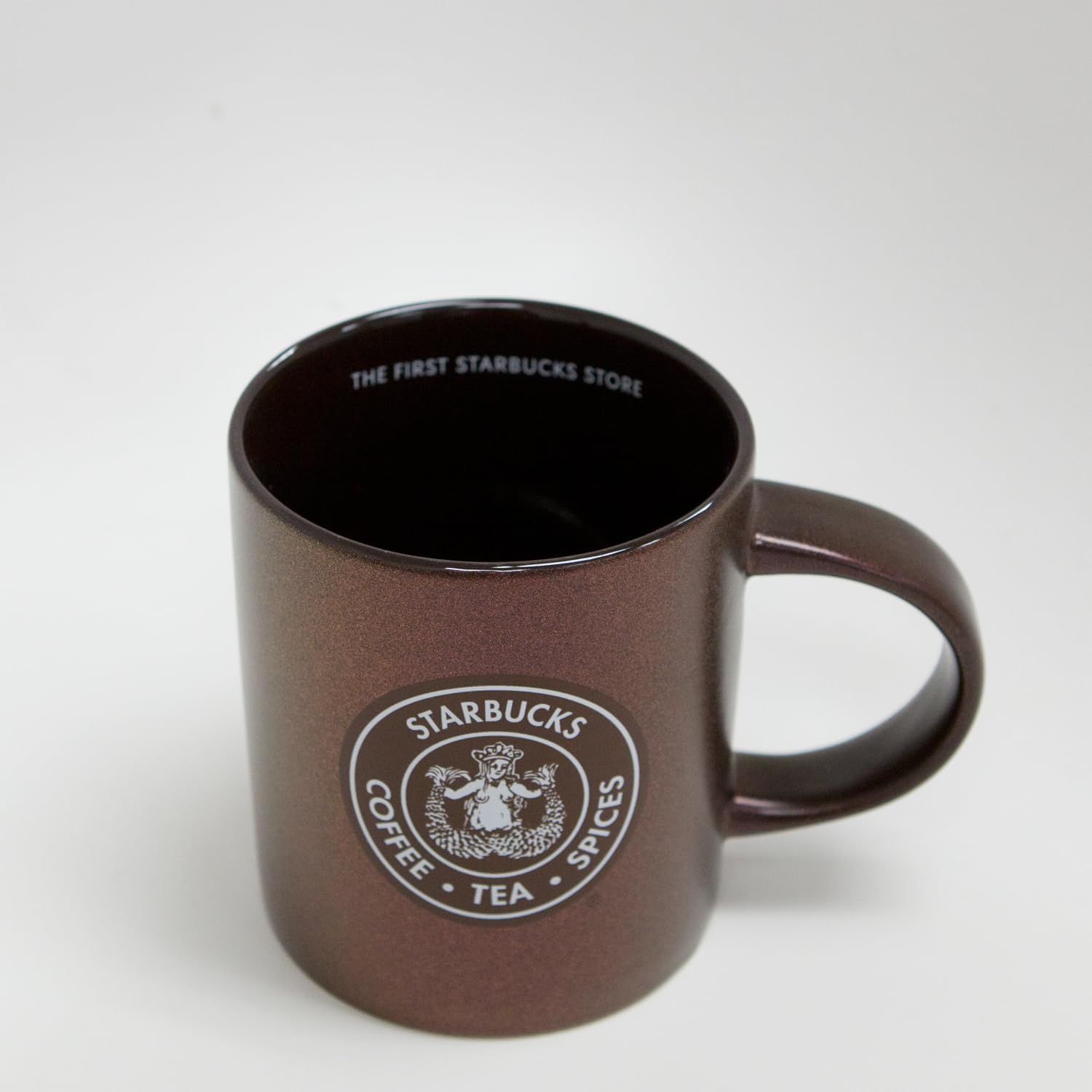 Brown Starbucks Exclusive First Store Seattle Pike Place Brown Mug, Original Logo, 12 Fl Oz | 8963472-DS