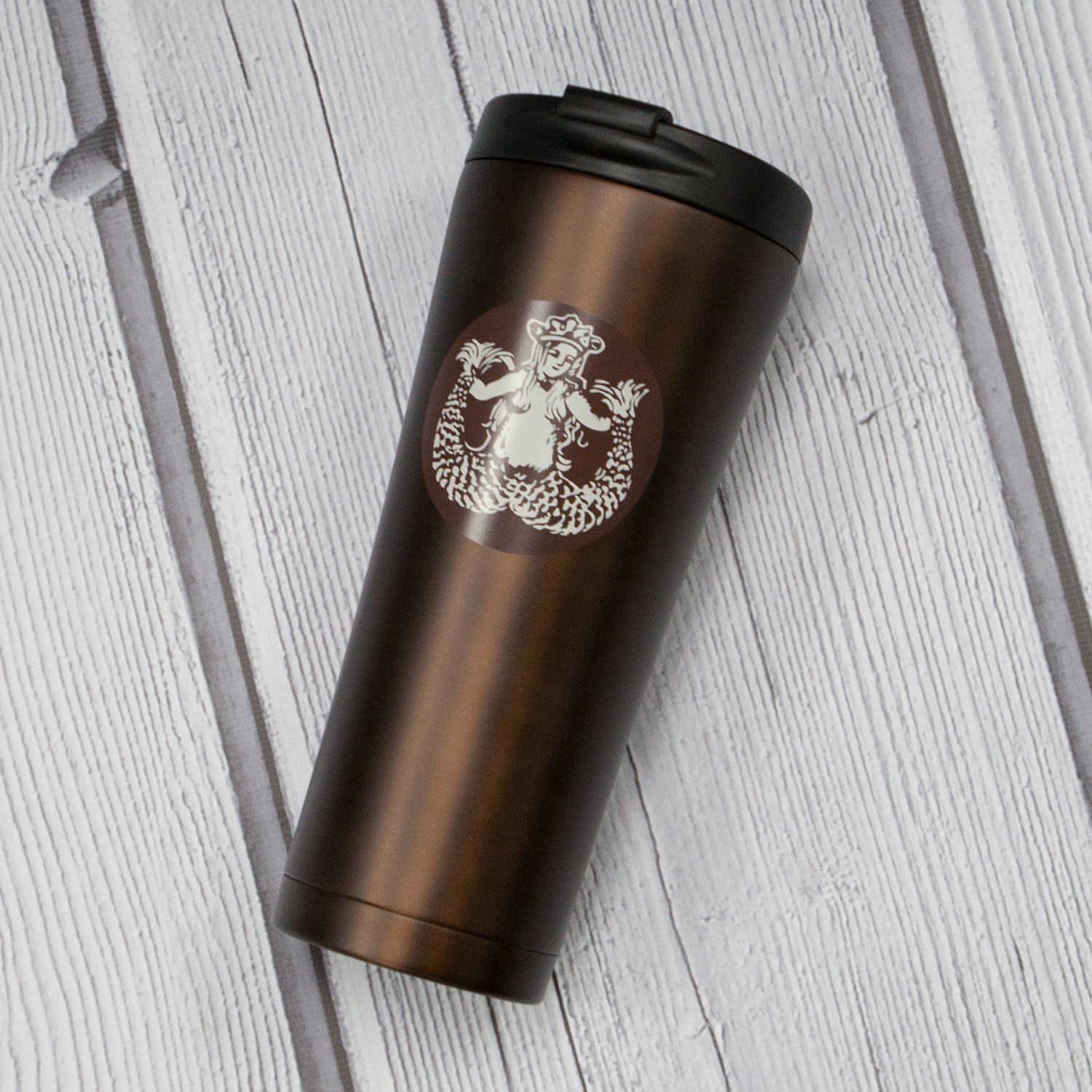 Brown Starbucks Pike Place Stainless Steel Tumbler, Brown, 16 Fl Oz | 0759126-MS