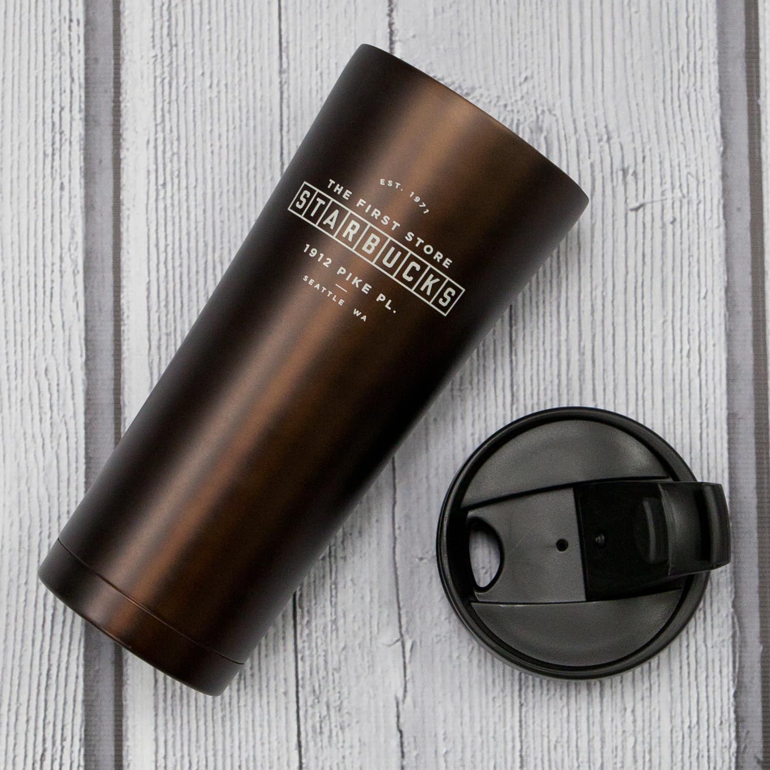 Brown Starbucks Pike Place Stainless Steel Tumbler, Brown, 16 Fl Oz | 0759126-MS