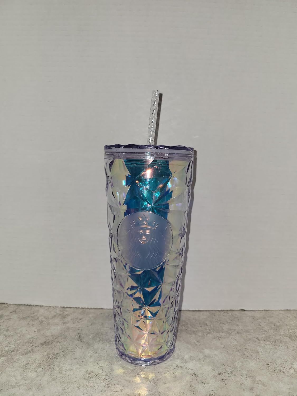 Clear Starbucks Christmas Holidays Clear Diamond Prism Crystal Venti 24oz Tumbler | 6501749-CR