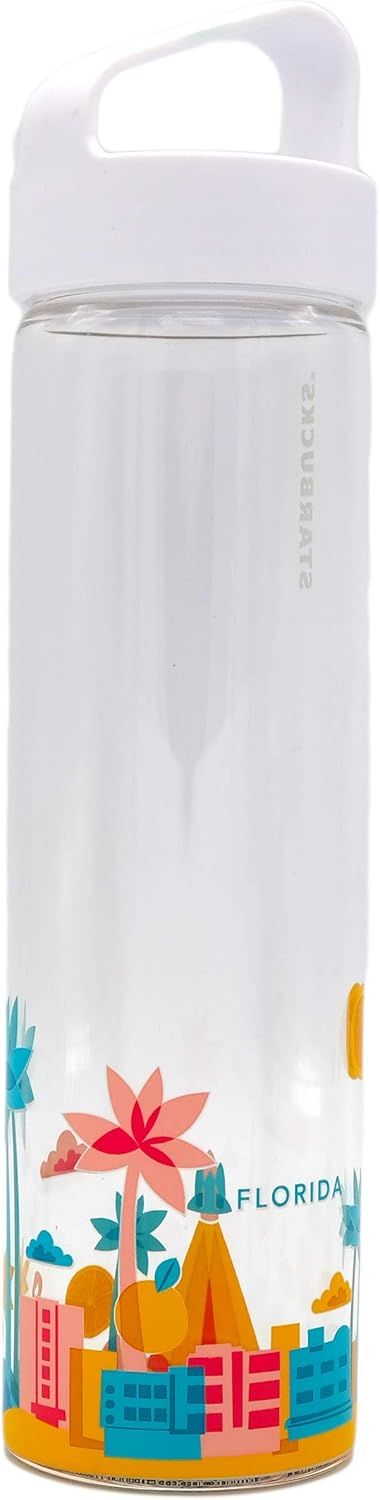 Clear Starbucks You Are Here Collection Water Bottle - Florida, 18.5 Fl Oz | 7208954-HZ