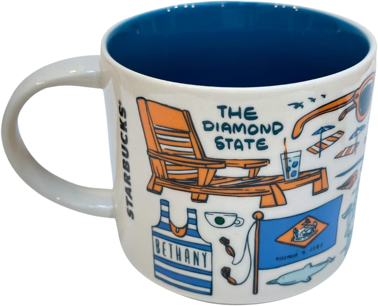 Coffee Starbucks Been There Series Delaware Ceramic Coffee Mug, 14 Oz | 2694018-RW