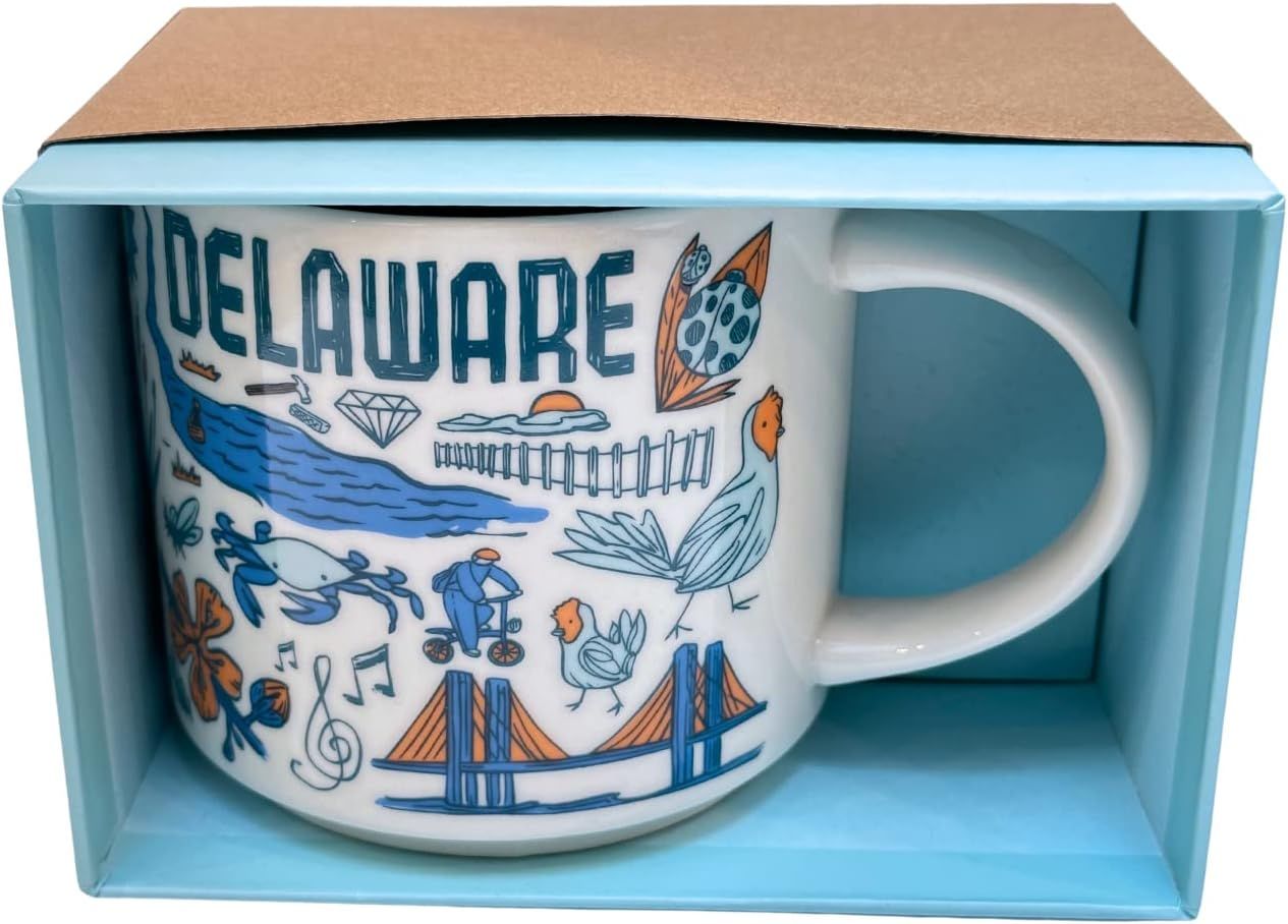 Coffee Starbucks Been There Series Delaware Ceramic Coffee Mug, 14 Oz | 2694018-RW