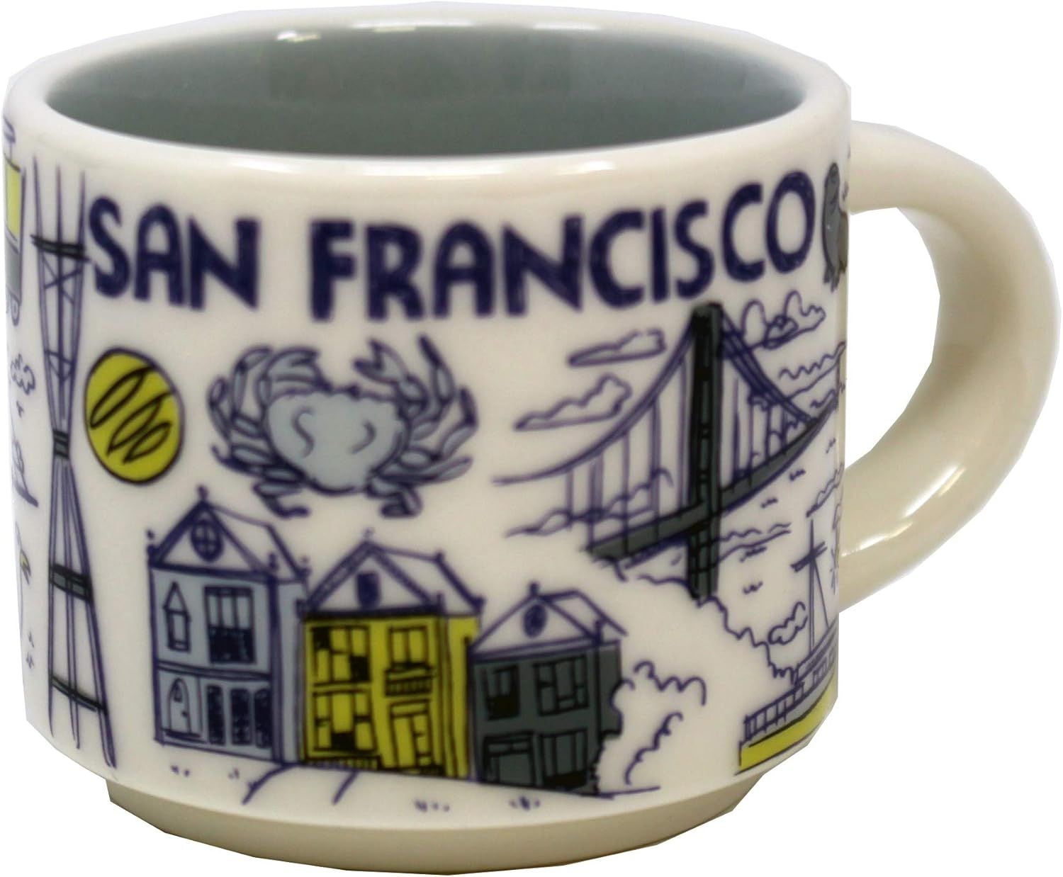 Coffee Starbucks Been There Series San Fransisco Ceramic Demitasse Ornament Mug, 2 Oz | 9201458-AC