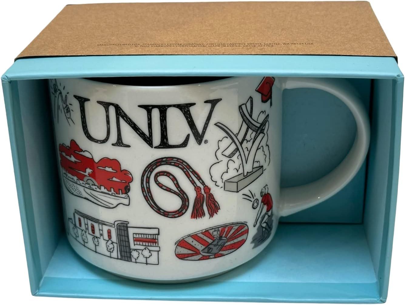 Coffee Starbucks Been There Series University Of Nevada, Las Vegas Ceramic Coffee Mug,14 Oz | 4970682-MB