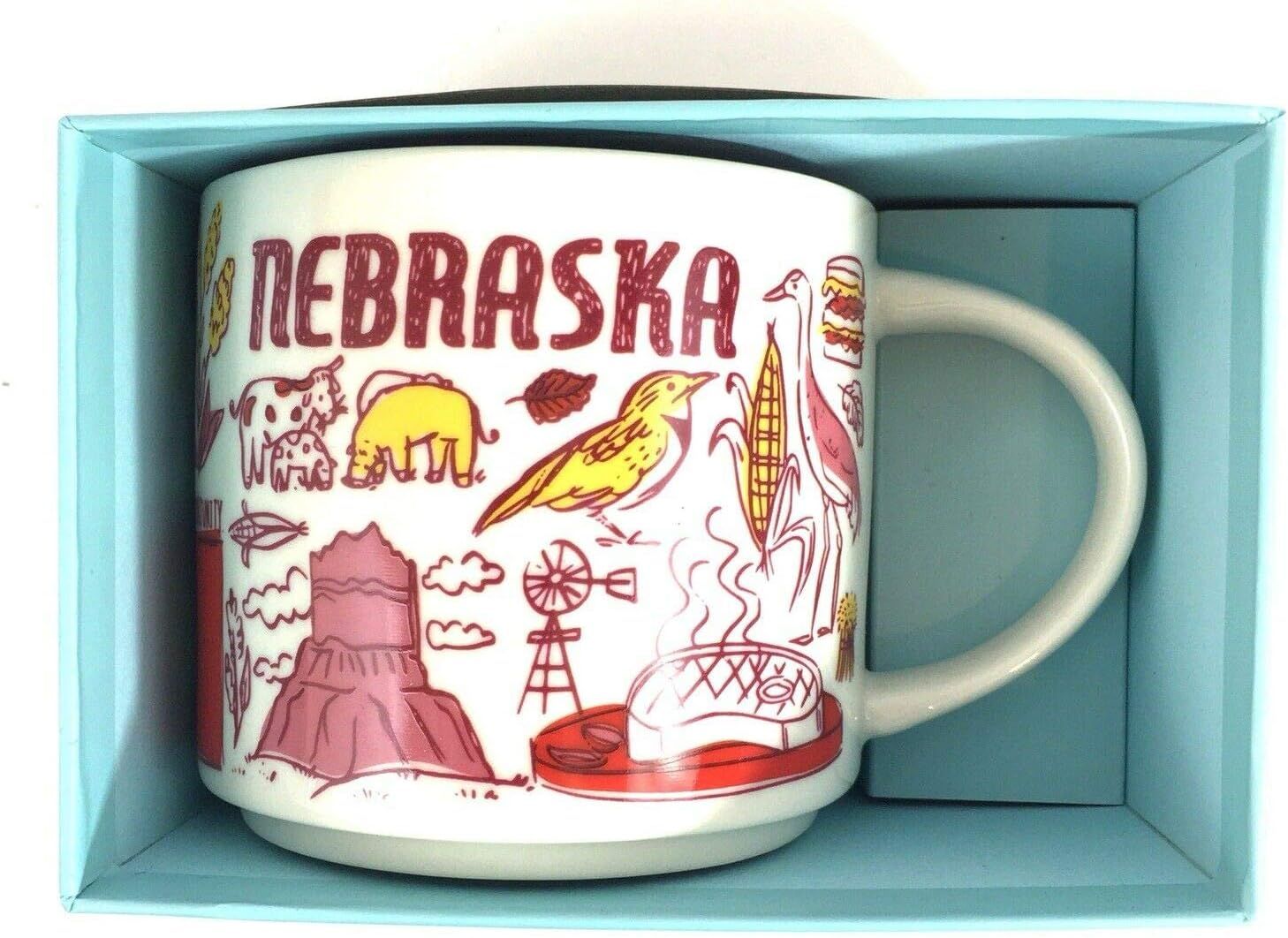 Coffee Starbucks Nebraska Been There Series Across The Globe Collection Ceramic Coffee Mug, 14 Fl Oz | 8276913-TN