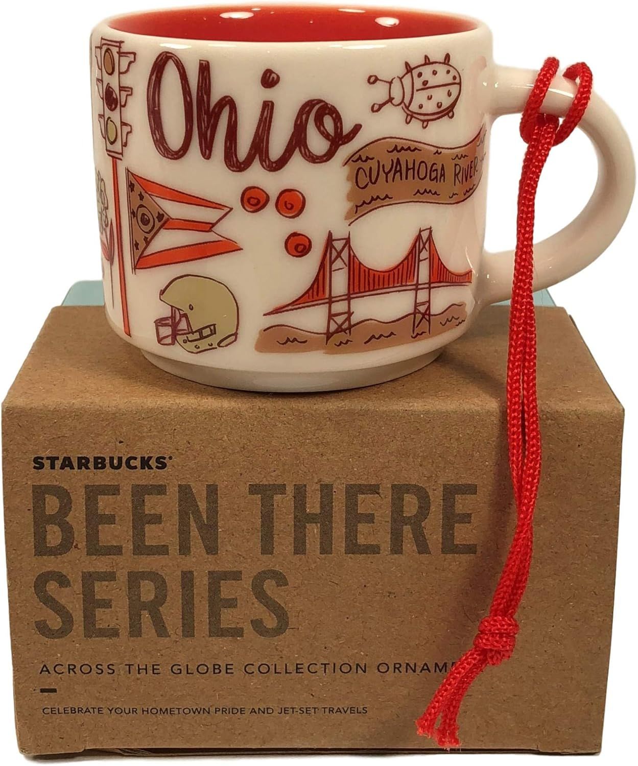 Coffee Starbucks Ohio Been There Collection Ceramic Coffee Demitasse Ornament Mug 2 Oz | 2083791-UW