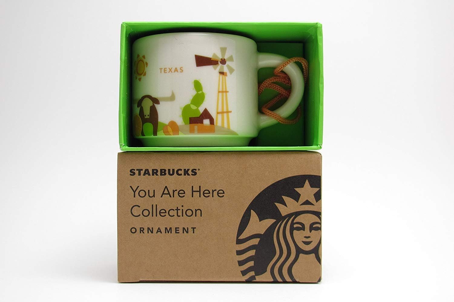 Coffee Starbucks Texas You Are Here Series Espresso Cup Ornament Demitasse Mug 2oz | 4092536-SW