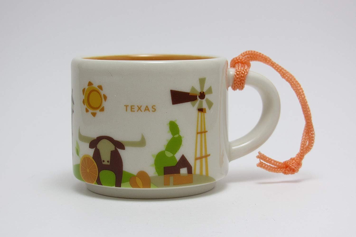 Coffee Starbucks Texas You Are Here Series Espresso Cup Ornament Demitasse Mug 2oz | 4092536-SW