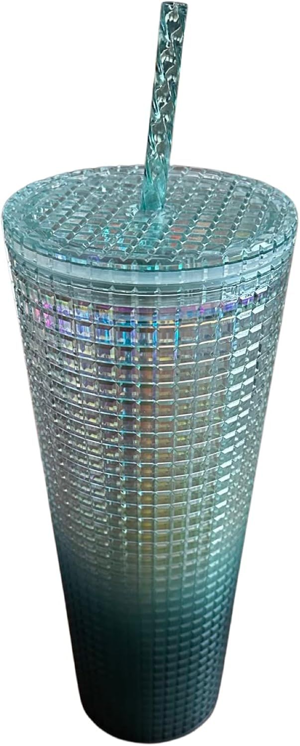 Green Starbucks 2023 Green Ombre Grid 24 Oz Venti Tumbler | 4713890-QP