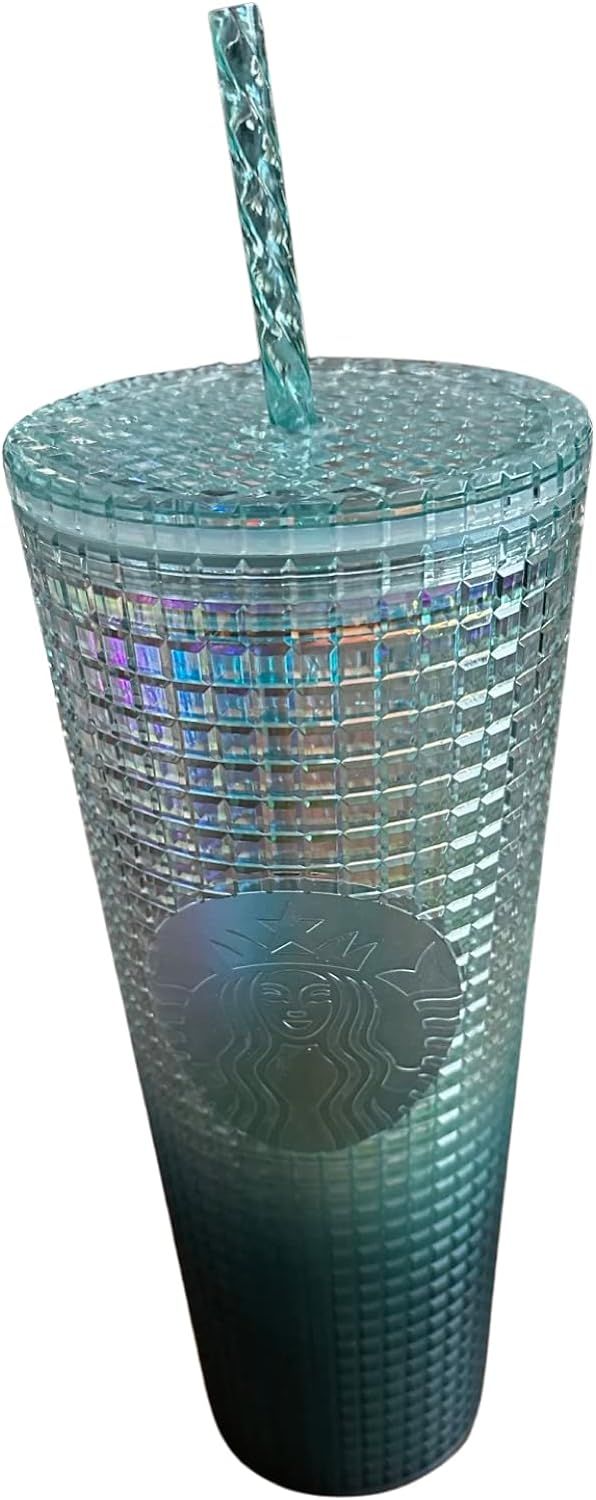 Green Starbucks 2023 Green Ombre Grid 24 Oz Venti Tumbler | 4713890-QP