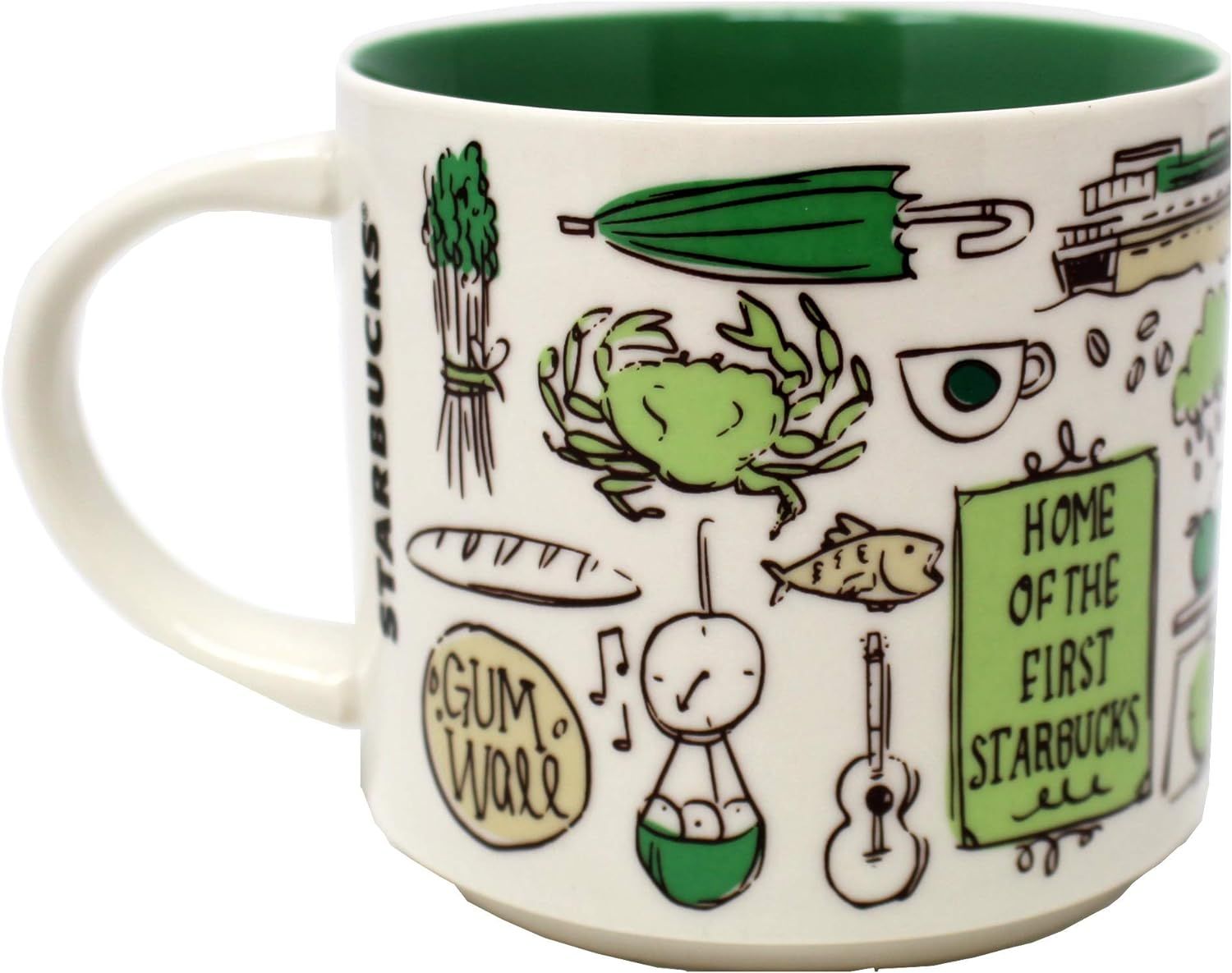 Green Starbucks Been There Series - Pike Place Market Mug, 14 Fl Oz | 0354892-ZW