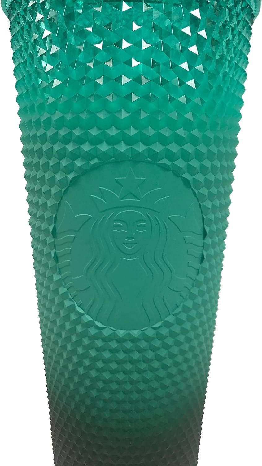 Green Starbucks Green Gradient Studded Acrylic Tumbler Fall Winter Holiday 2022 (24 Oz - Venti) | 6528173-VB