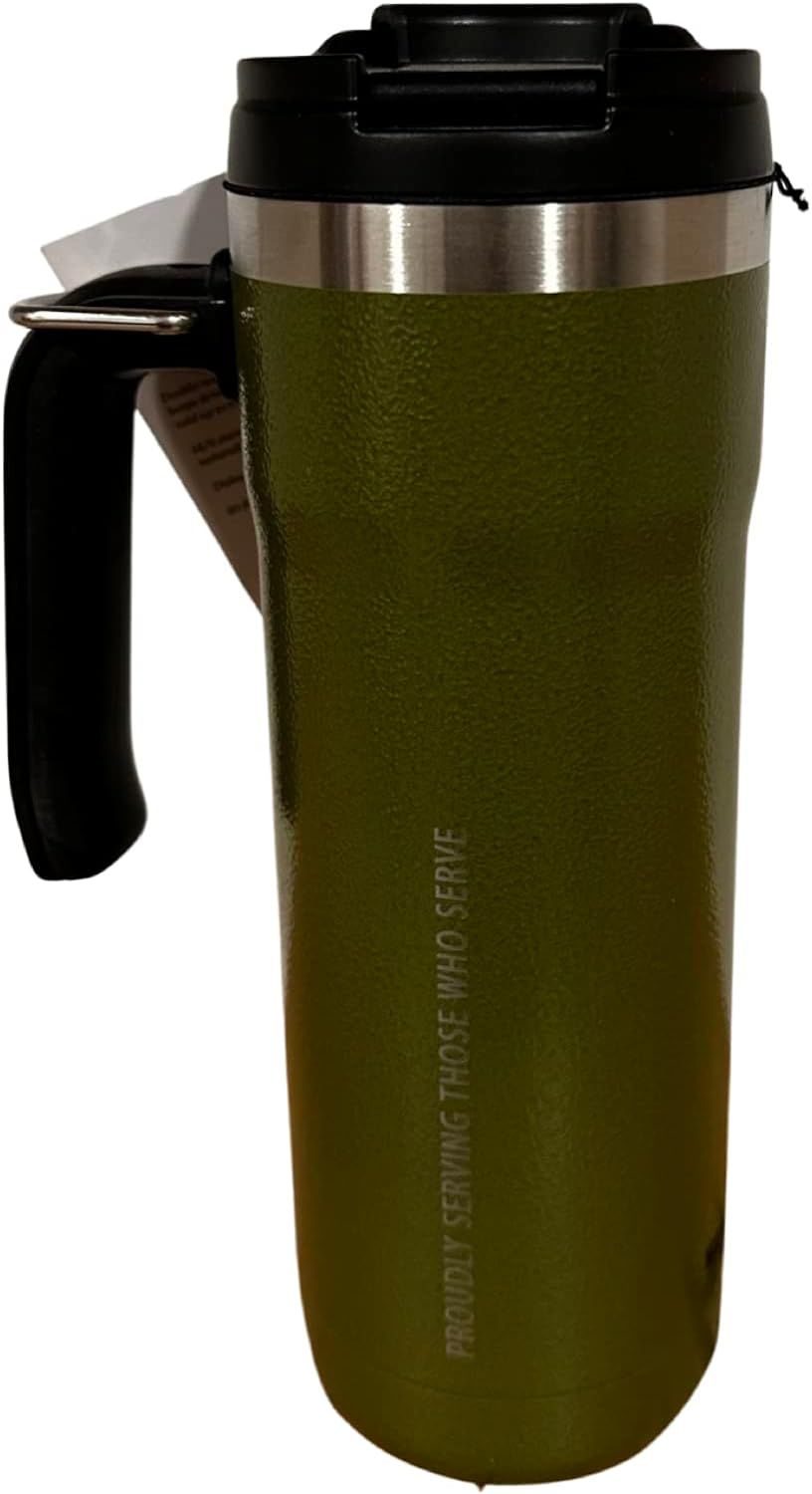 Green Starbucks Stanley Armed Forces Army Green Vacuum Sealed Cup Tumbler 20oz | 6925307-LA