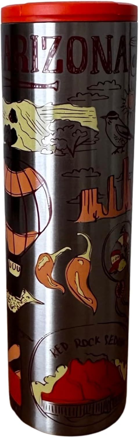 Grey Coffee Starbucks Arizona Vacuum Insulated Stainless Steel Traveler Tumbler Coffee Mug 16 Oz | 2950786-LK