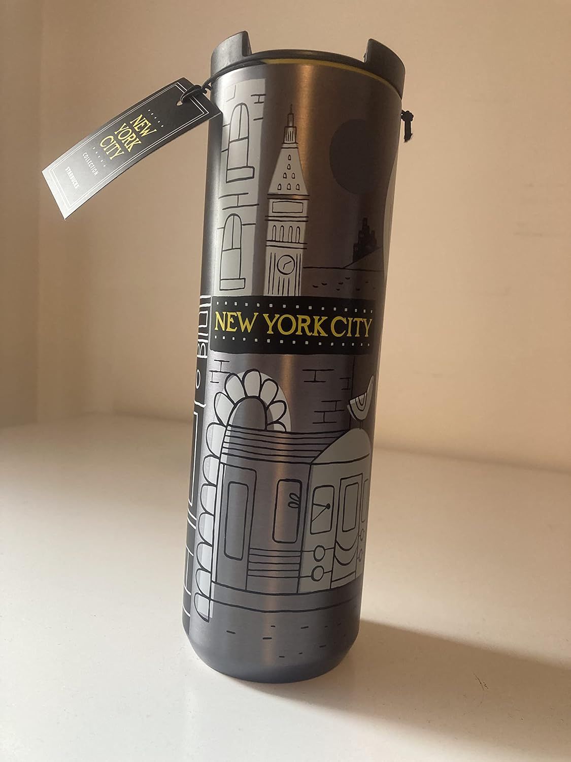 Grey Starbucks New York City Stainless Steel Tumbler, 16 Oz | 6920758-EC