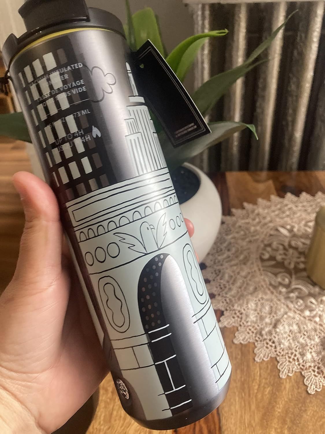 Grey Starbucks New York City Stainless Steel Tumbler, 16 Oz | 8073561-OC