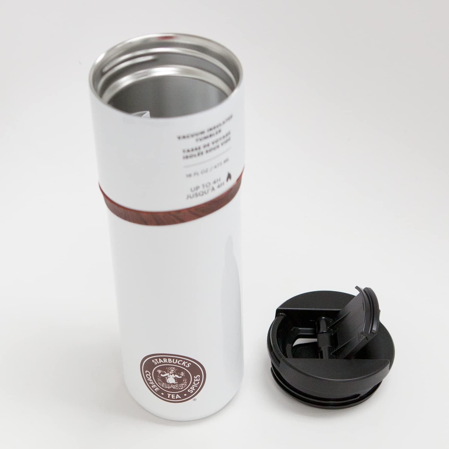 Grey / White Starbucks The First Store Pike Place Stainless-steel Tumbler (16 Oz, White) | 8476231-DM