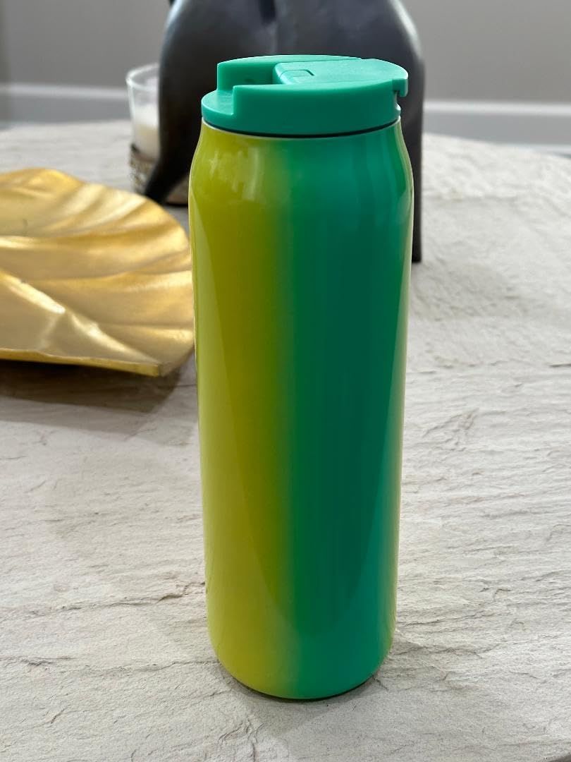 Mint Green Yellow Grey Starbucks 2022 Mint Green And Yellow Gradient Vacuum Insulated Stainless Steel Tumbler 20 Oz | 3752149-TX