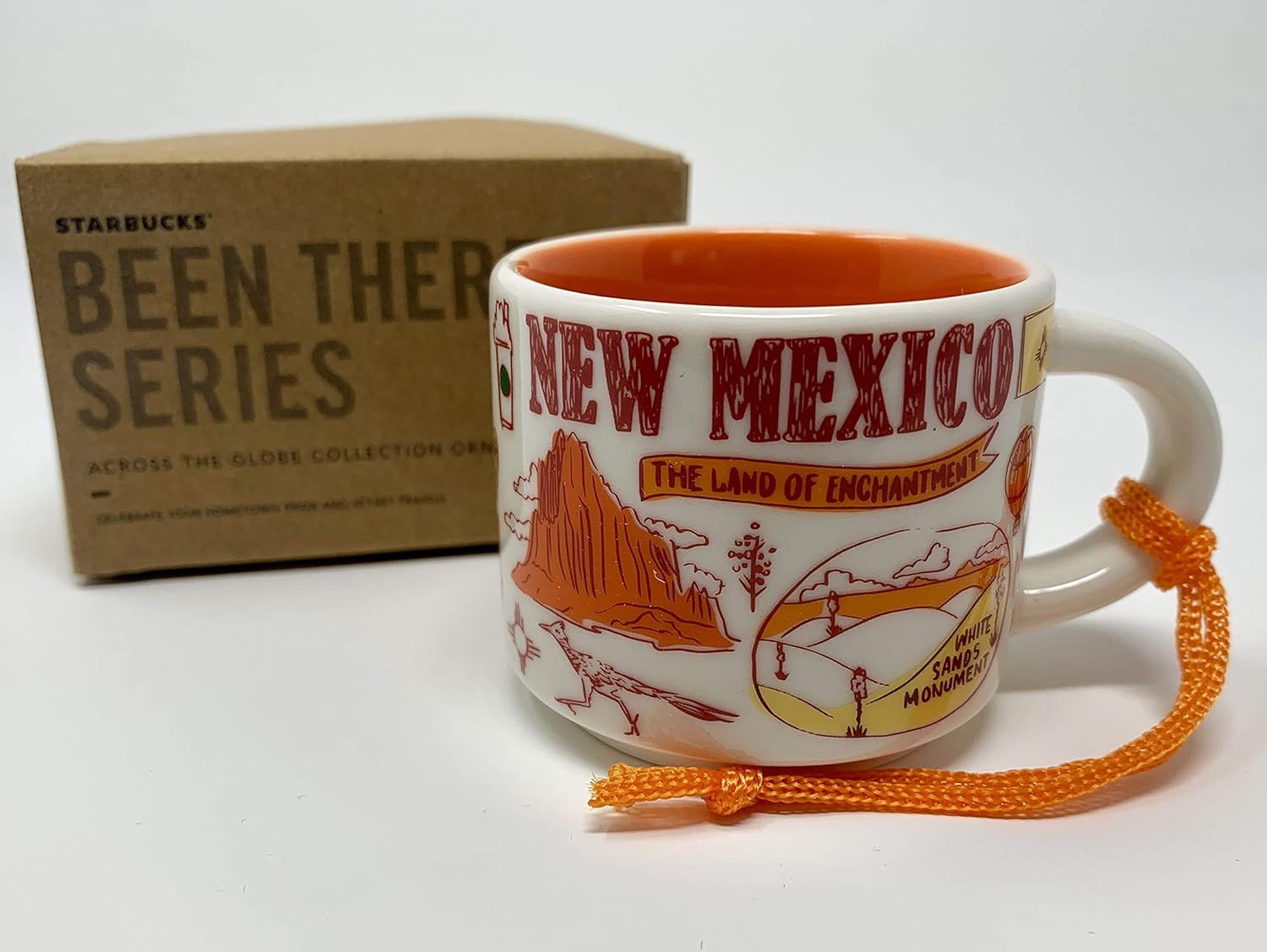 Orange Starbucks New Mexico Been There Series Espresso Cup Ornament Demitasse Mug 2oz | 6107932-MZ