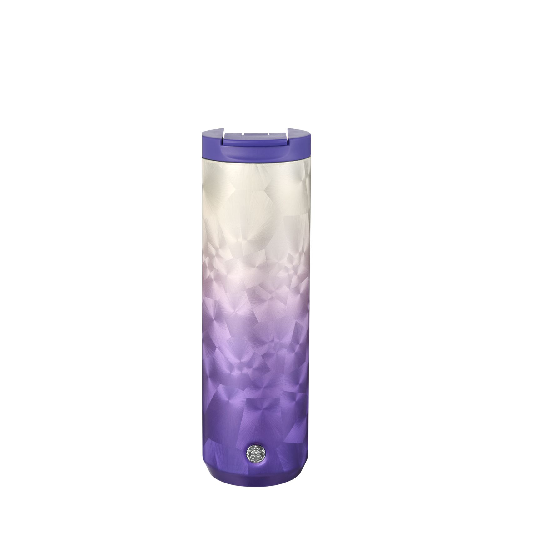 Purple Flower Grey Starbucks Purple Ice Flower Stainless Steel Tumbler 16oz | 7162045-XV