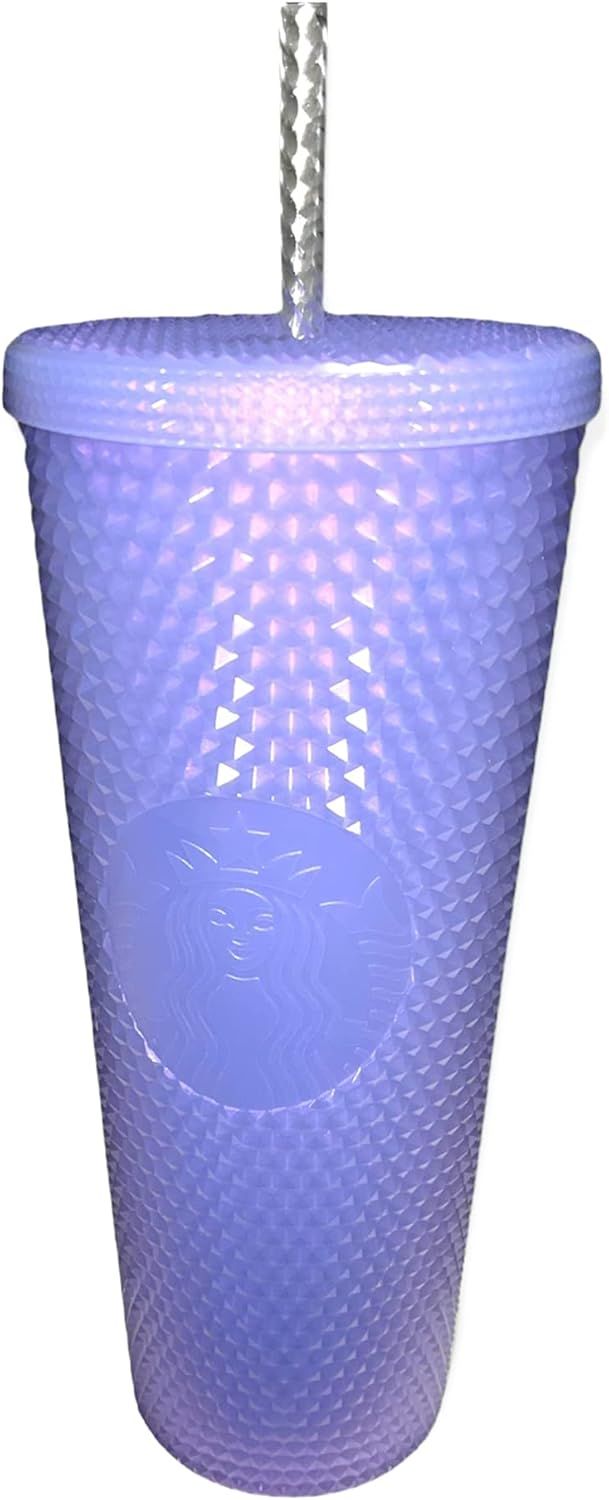 Purple Starbucks 2021 Holiday Icy Lilac Bling Studded Plastic Cold Cup Tumbler 24oz | 5960123-TW